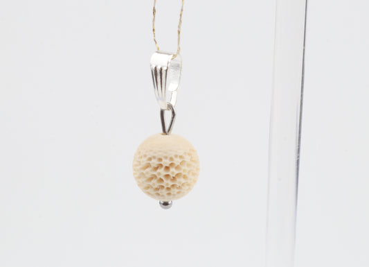 Carved Mammoth Ivory Pendant