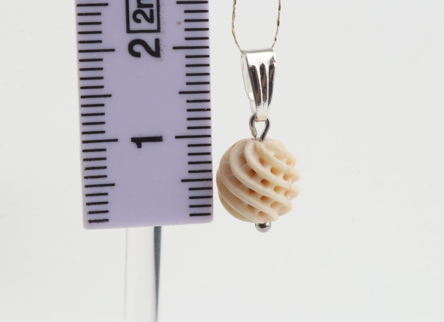Carved Mammoth Ivory Pendant