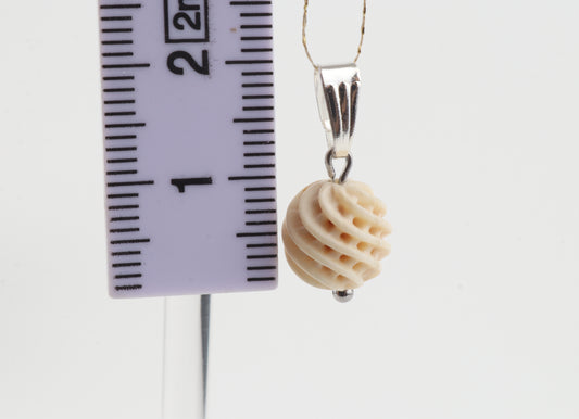 Carved Mammoth Ivory Pendant
