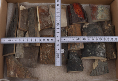 Raw mammoth bark pieces
