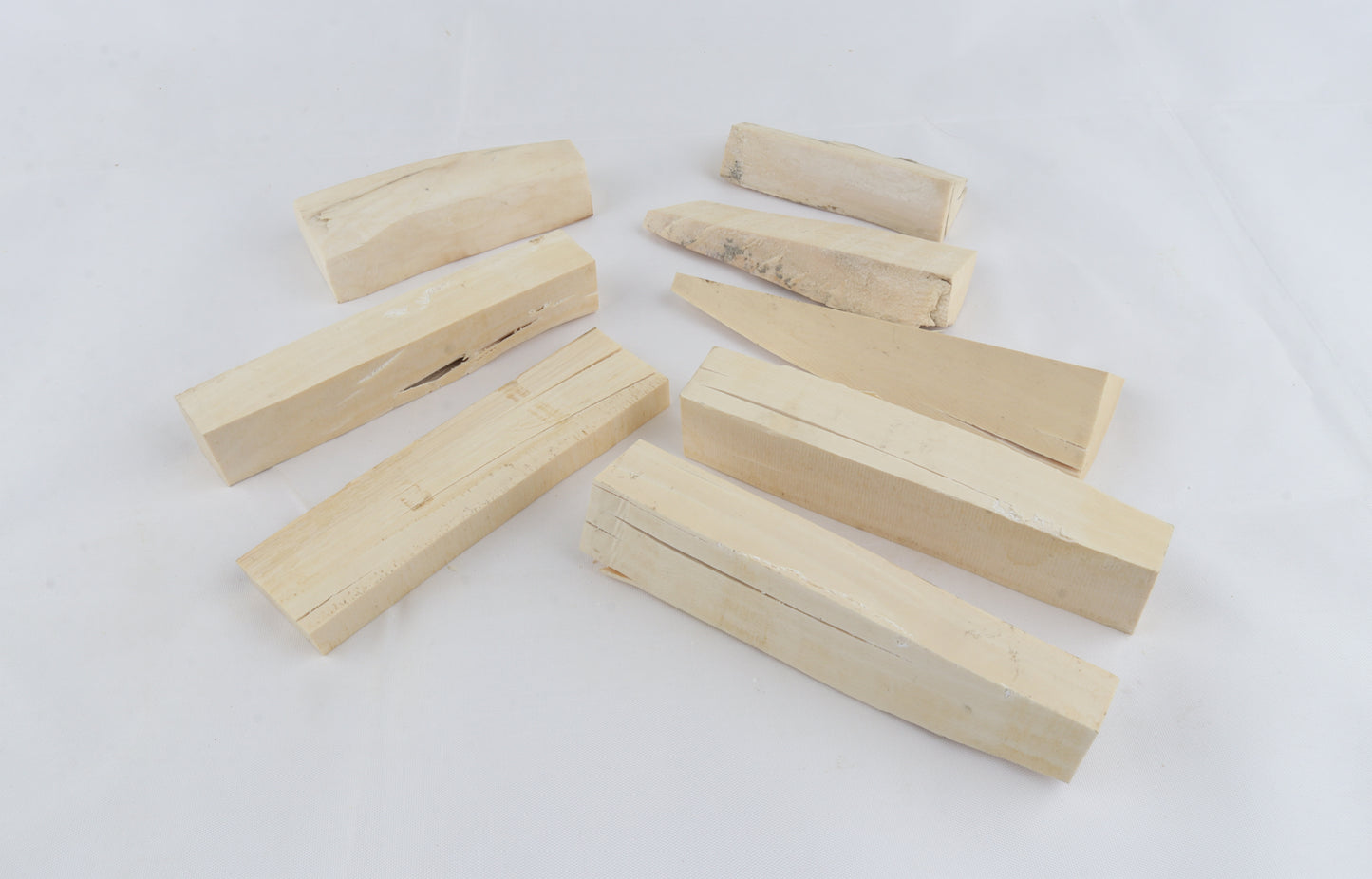 White mammoth ivory pieces