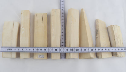 White mammoth ivory pieces