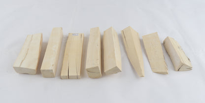 White mammoth ivory pieces