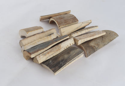 Raw mammoth bark pieces
