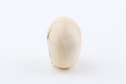 Hand-carved mammoth ivory skull