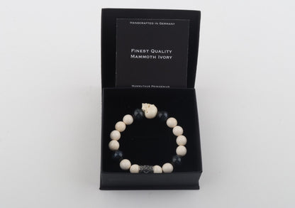 White Mammoth Skull & Flacon's Eye Bracelet