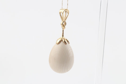 Mammoth Ivory Teardrop Pendant