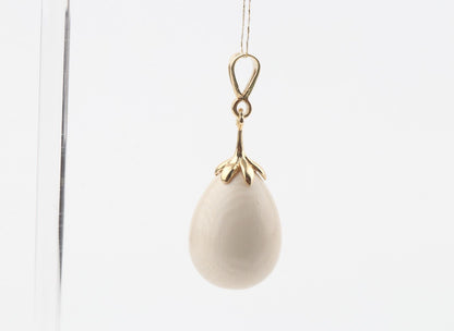 Mammoth Ivory Teardrop Pendant