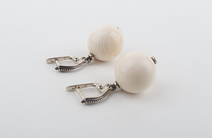 The New Pearl Mammoth Ivory Earrings