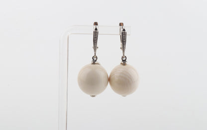 The New Pearl Mammoth Ivory Earrings