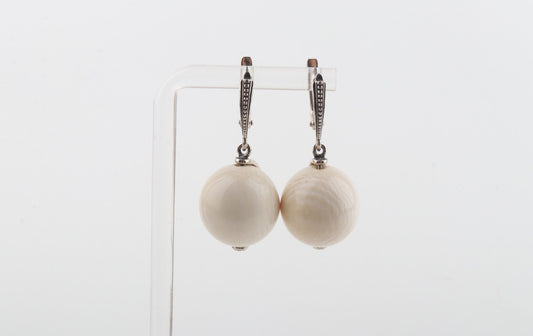 The New Pearl Mammoth Ivory Earrings