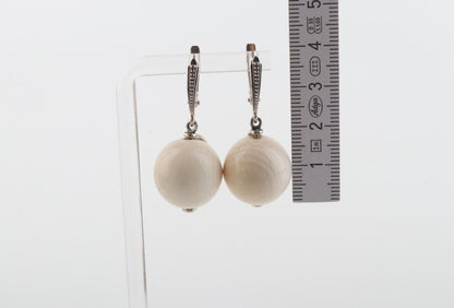 The New Pearl Mammoth Ivory Earrings