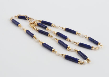 Lapis Lazuli & Mammoth Ivory Choker