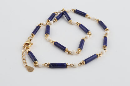 Lapis Lazuli & Mammoth Ivory Choker