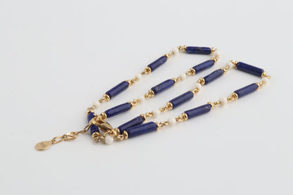 Lapis Lazuli & Mammoth Ivory Choker