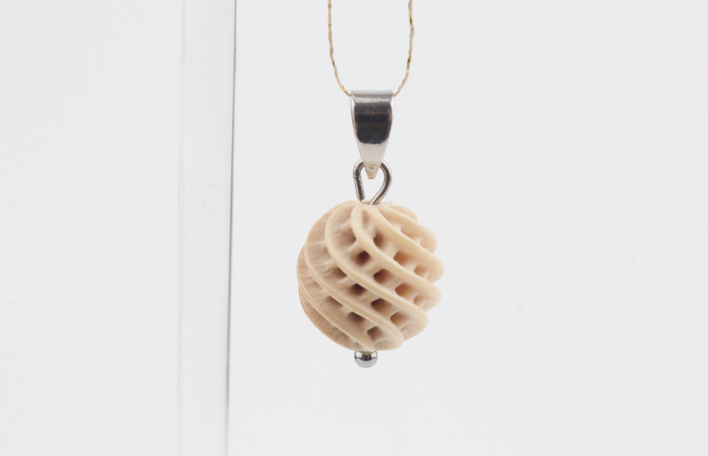 Carved Mammoth Ivory Pendant