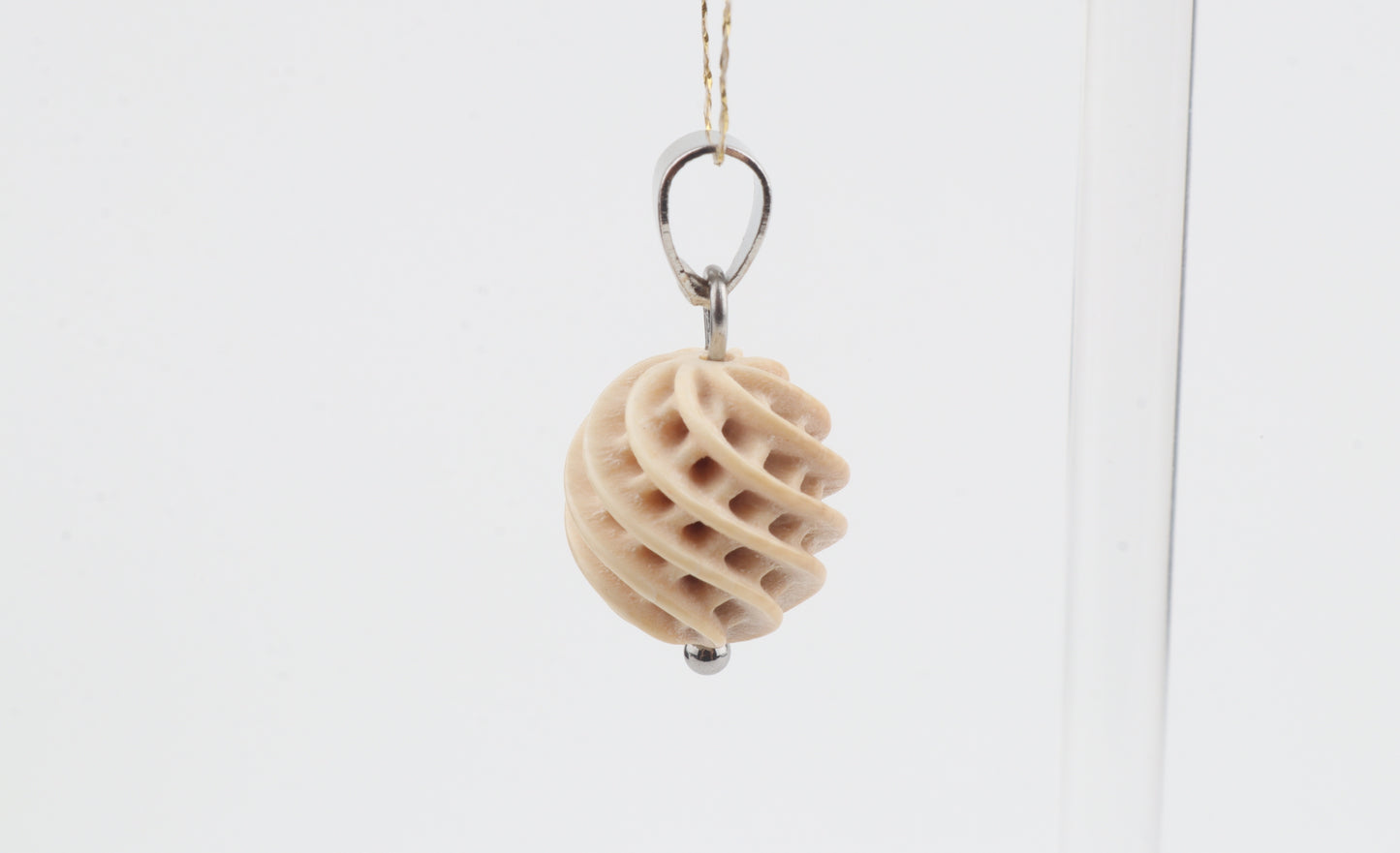 Carved Mammoth Ivory Pendant