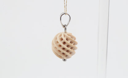 Carved Mammoth Ivory Pendant