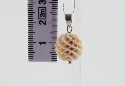 Carved Mammoth Ivory Pendant