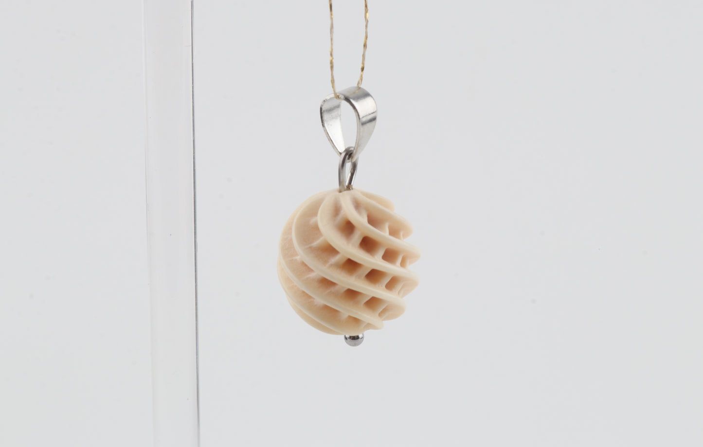Carved Mammoth Ivory Pendant