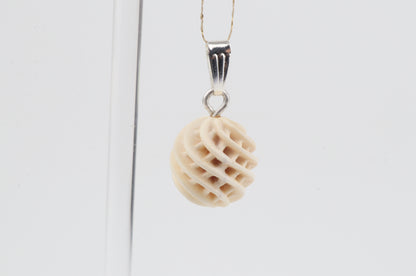 Carved Mammoth Ivory Pendant