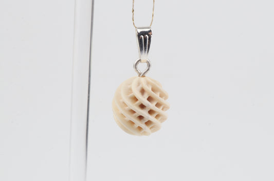 Carved Mammoth Ivory Pendant