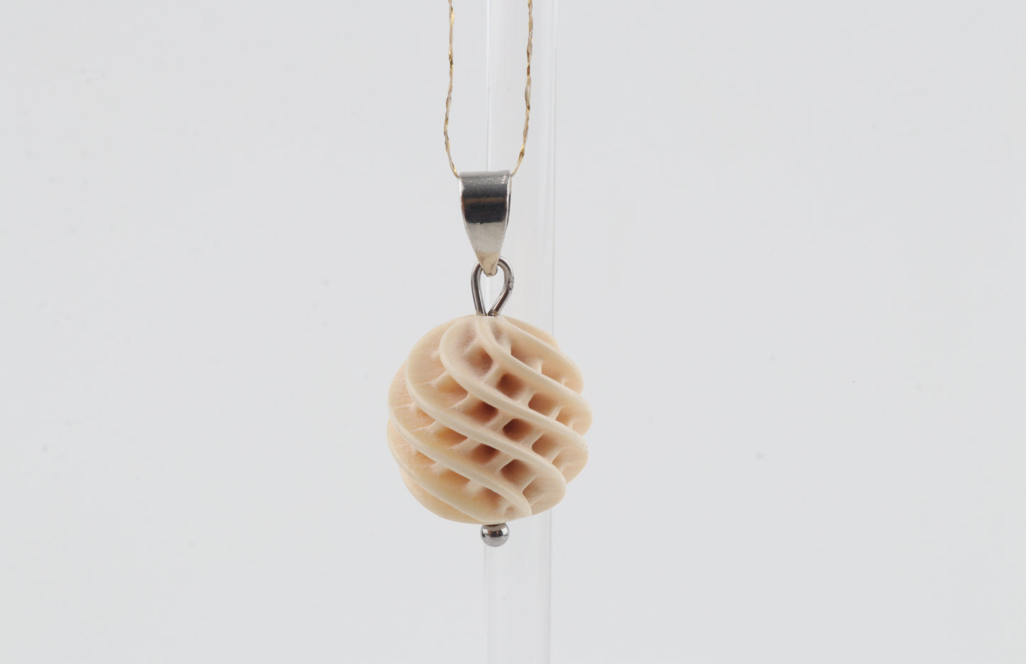 Carved Mammoth Ivory Pendant