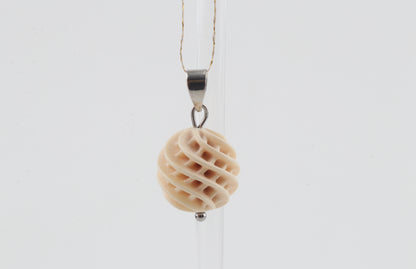 Carved Mammoth Ivory Pendant