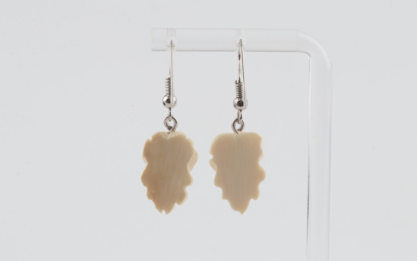 Carved Mammoth Ivory Earrings