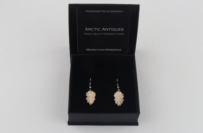 Carved Mammoth Ivory Earrings