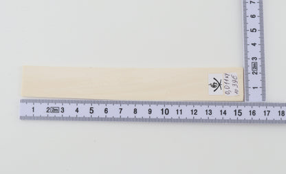 White mammoth ivory segment