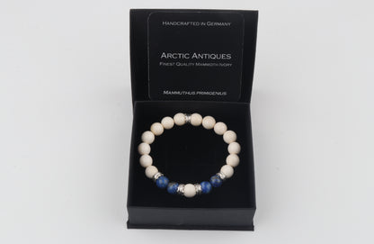 Mammoth Ivory & Lapis Lazuli Bracelet