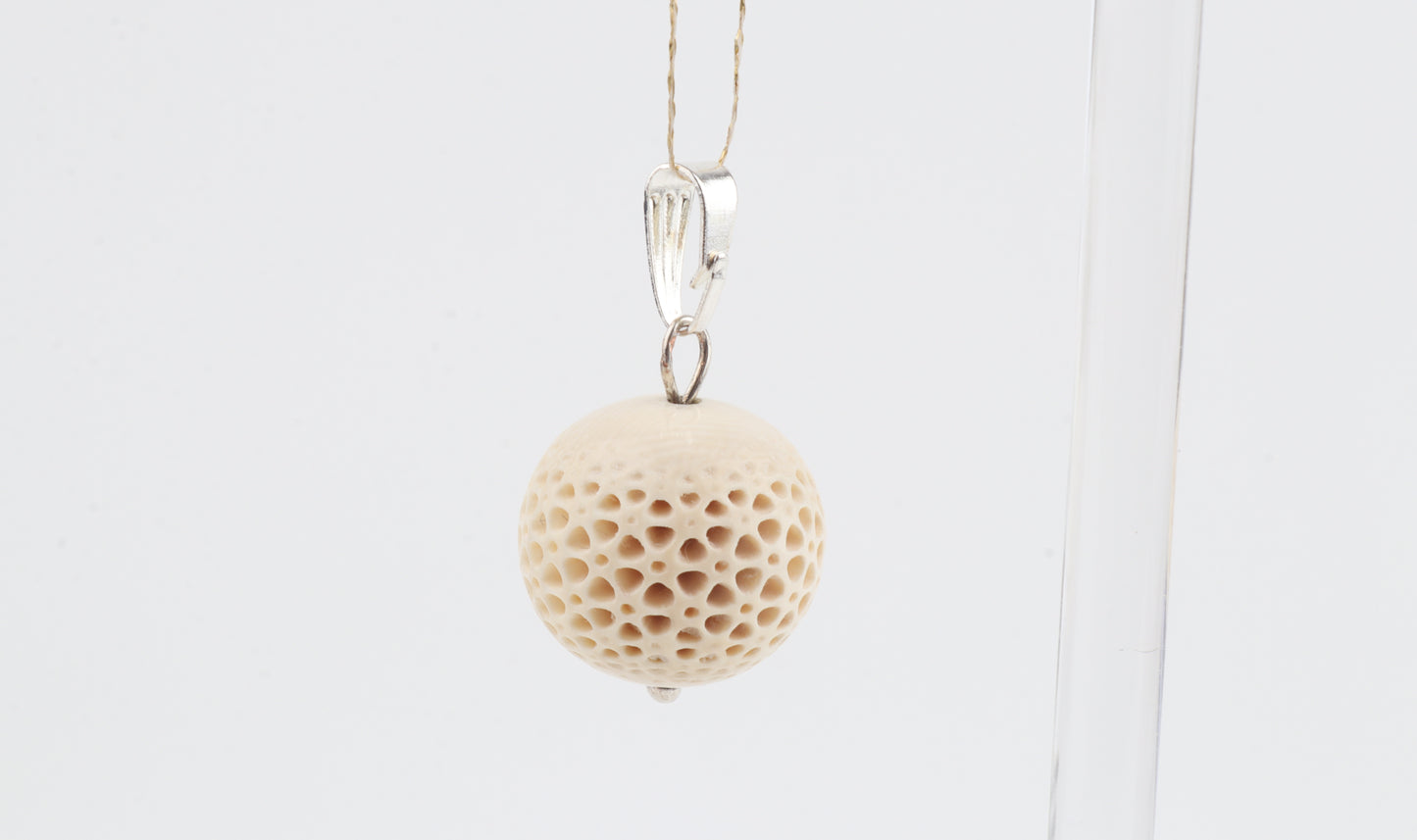 Carved Mammoth Ivory Pendant