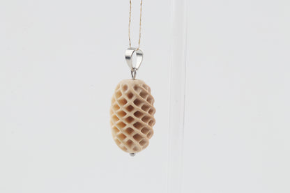 Textured Mammoth Ivory Pendant