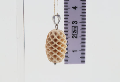 Textured Mammoth Ivory Pendant