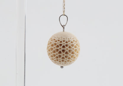Carved Mammoth Ivory Pendant
