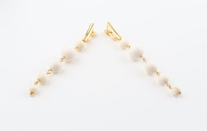 Long Graduated Mammoth Ivory Earrings