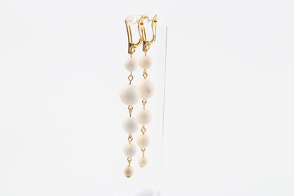 Long Graduated Mammoth Ivory Earrings