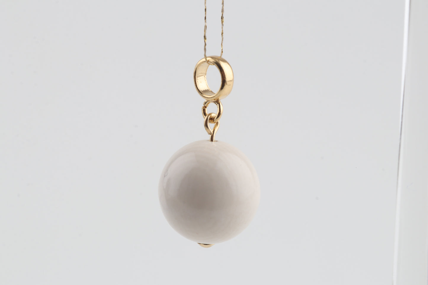 Mammoth Ivory Sphere Pendant