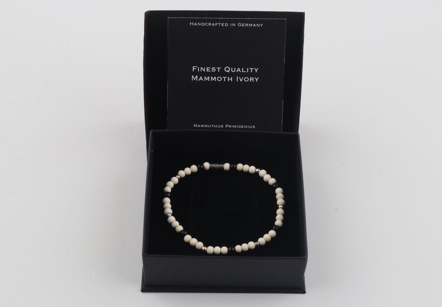 Mammoth Ivory & Agate Mini Stacking Bracelet