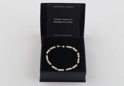 Mammoth Ivory & Agate Mini Stacking Bracelet