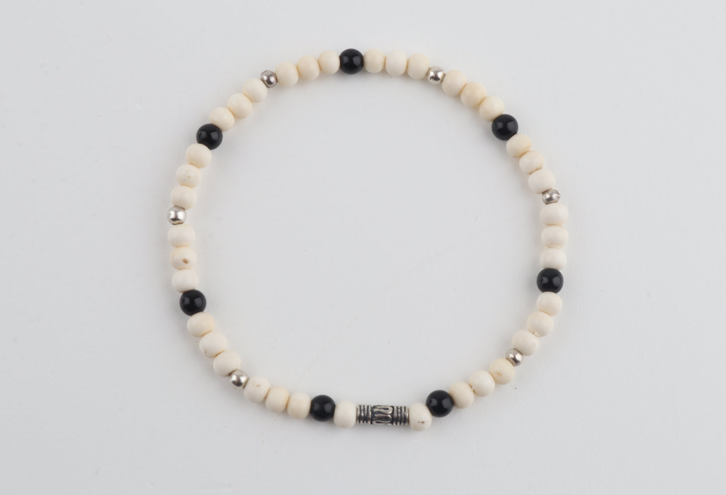 Mammoth Ivory & Agate Mini Stacking Bracelet