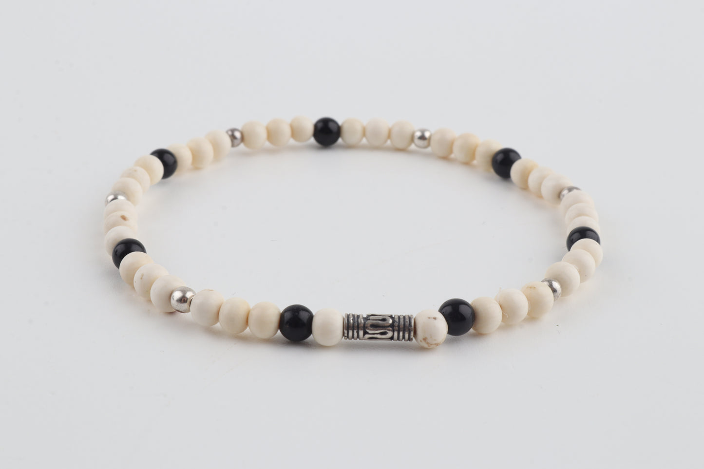 Mammoth Ivory & Agate Mini Stacking Bracelet