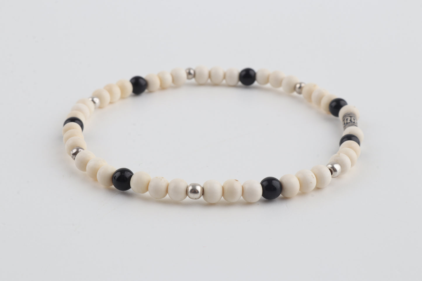 Mammoth Ivory & Agate Mini Stacking Bracelet