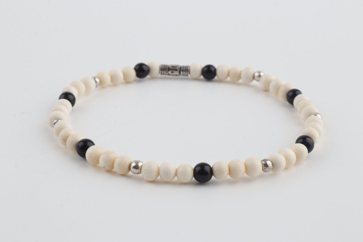 Mammoth Ivory & Agate Mini Stacking Bracelet