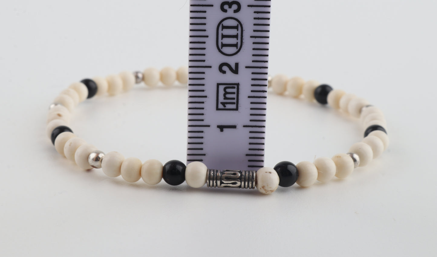 Mammoth Ivory & Agate Mini Stacking Bracelet