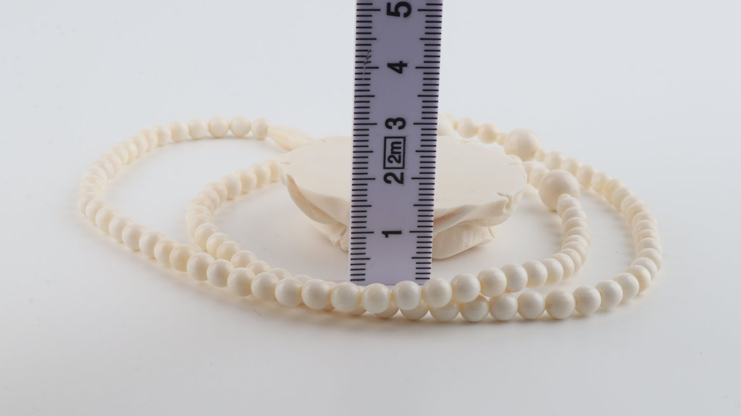 Mammoth Ivory Rose Necklace