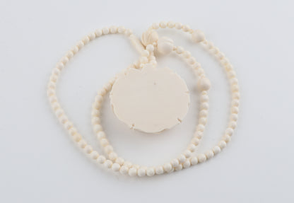 Mammoth Ivory Rose Necklace