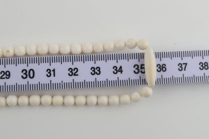 Mammoth Ivory Rose Necklace