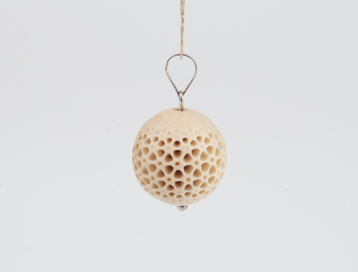 Carved Mammoth Ivory Pendant